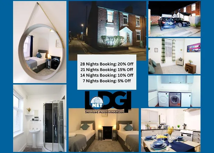 Town Centre House With Parking, Wi-Fi